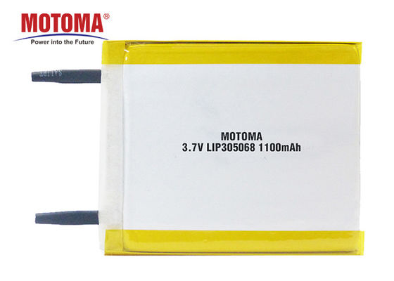 batteries de la batterie 3.0*50*68mm Motoma de polymère de lithium de 3.7V 1100mAh Rechargable pour des dispositifs d'IOT