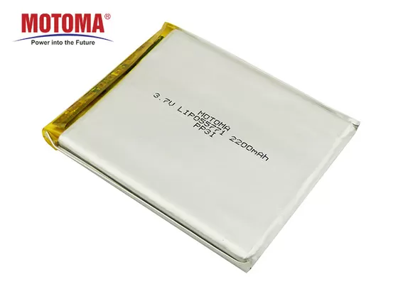 Batterie rechargeable de Motoma Lipo 3,7 V 2200mAh pour le dispositif médical